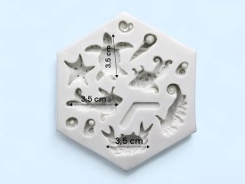 Molde silicona figuras del fondo del mar